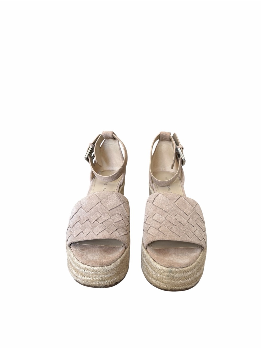 Marc Fisher Varin Tan Leather 3.5" Wedge Heel Platform Espadrilles Sandals 8.5 - Picture 2 of 14